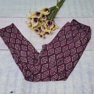 LuLaRoe OS Geometric Print Leggings